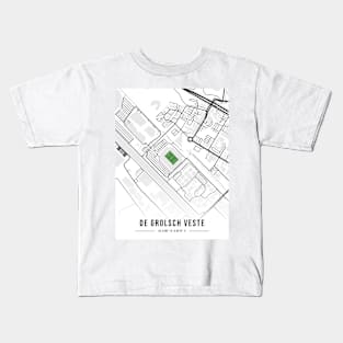 De Grolsch Veste Map Design - White Kids T-Shirt